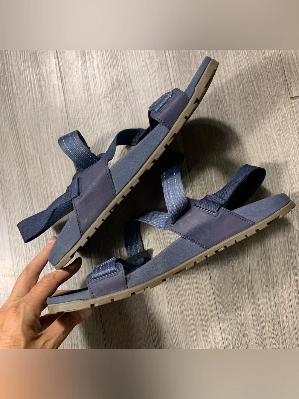 Chaco’s Mens Navy Blue Lowdown Sandals size 12